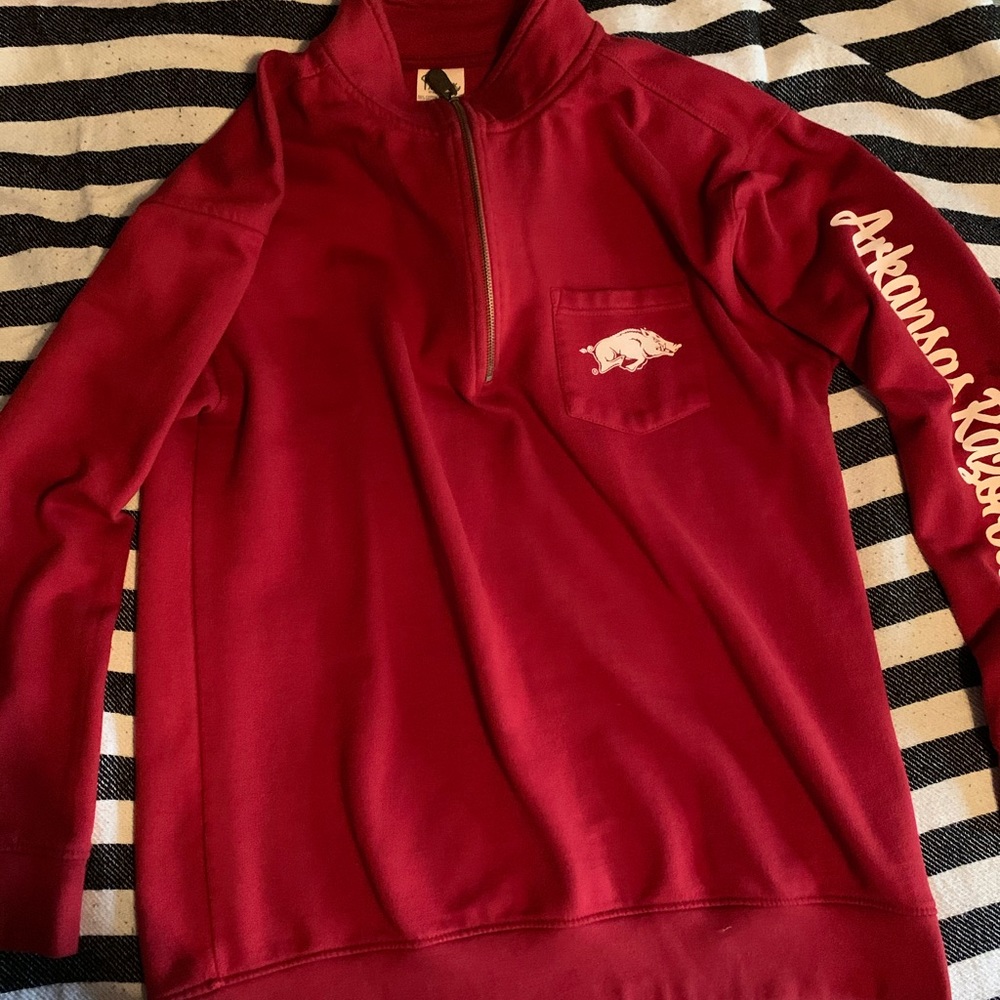 Arkansas Razorback Half-zip Hoodie - Picture 2 of 5